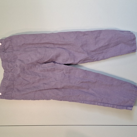 Pure Jill 100% Linen Light Blue Capri Pant Size Xs - Picture 4 of 7